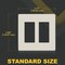 Faith 2-Gang Decorator Screwless Wall Plates Child Safe Outlet Covers, USB Receptacle, Light Almond SWP2-LA-01 - alternate 3